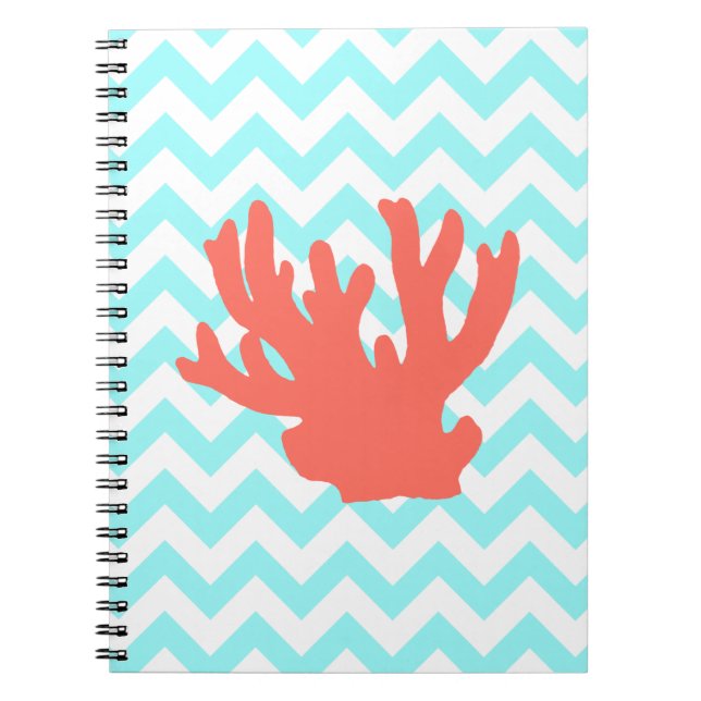 Caderno Espiral Silhueta coral (Frente)