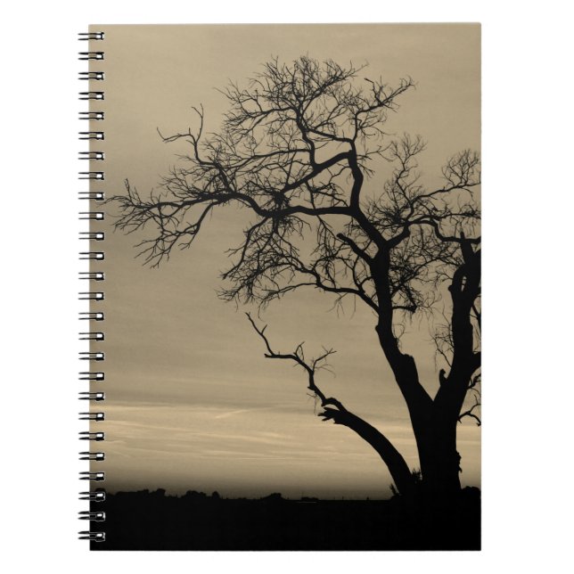 Caderno Espiral Silhueta de Árvore Irregular (Frente)