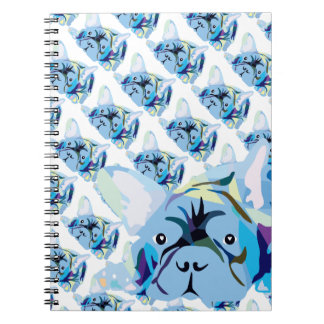 Caderno Espiral Silhueta de Bulldog Francês