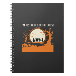 Caderno Espiral Silhueta de Fantasma Boo do Halloween