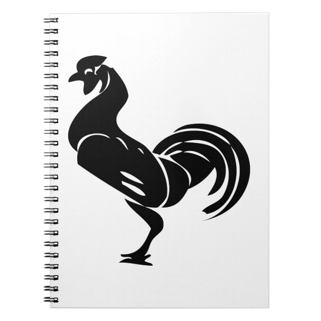 Caderno Espiral Silhueta de galo (Frente)