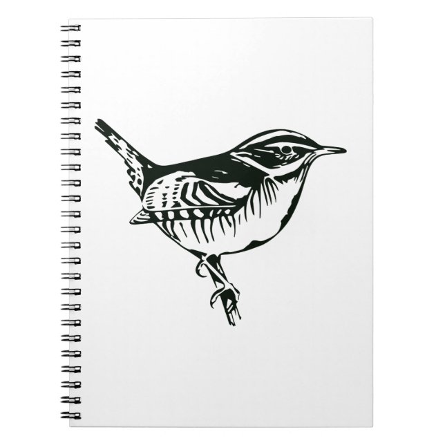 Caderno Espiral Silhueta de Pássaro (Frente)