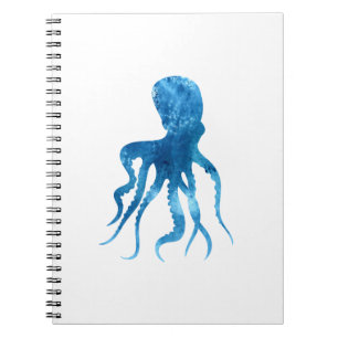 Caderno Espiral Silhueta de polvo aquarela