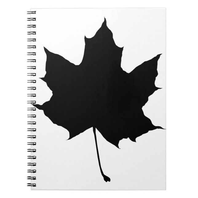 Caderno Espiral Silhueta de uma folha de mapa (Frente)