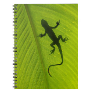 Caderno Espiral Silhueta do geco