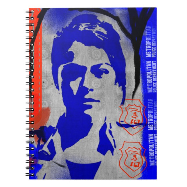 Caderno Espiral Silhueta órfão do preto | Beth Childs (Frente)