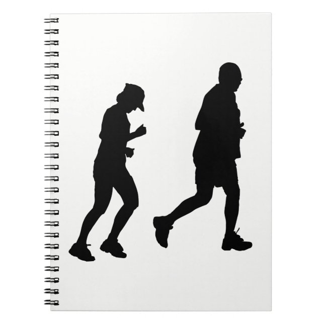 Caderno Espiral Silhuette de corrida (Frente)