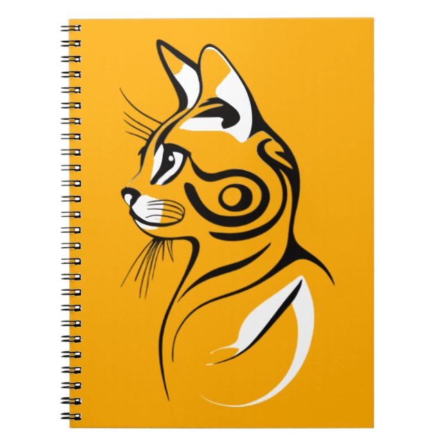 Caderno Espiral Silhute de gato (Frente)