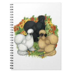 Caderno Espiral Silkies do Jardim Flor