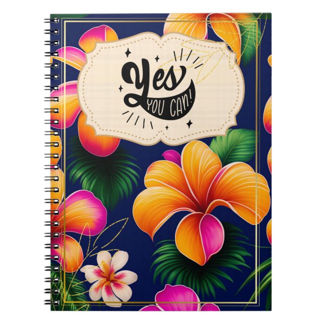 Caderno Espiral Sim Você Pode Motivar Diário de Cotação (Frente)