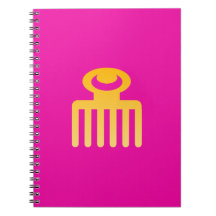 Símbolo Adinkra (Beleza) Notebook com ligação espi