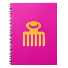 Caderno Espiral Símbolo Adinkra (Beleza) Notebook com ligação espi