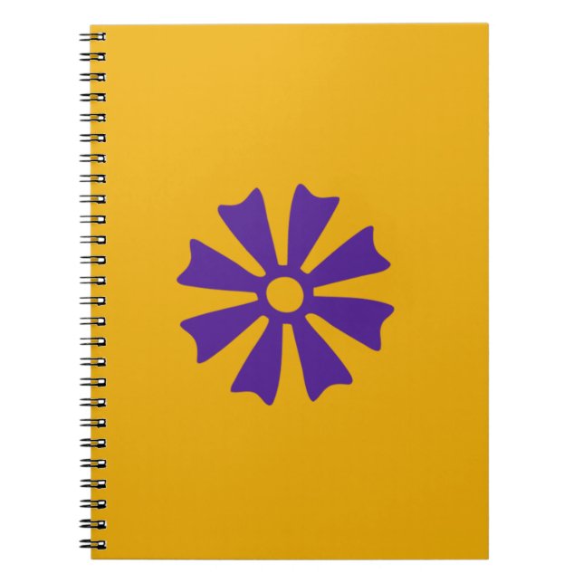 Caderno Espiral Símbolo Adinkra (Sabedoria) Notebook com ligação e (Frente)