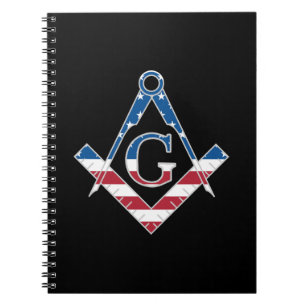 Caderno Espiral Símbolo americano Freemasonic