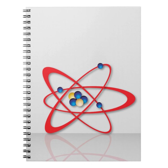 Caderno Espiral Símbolo Atom (Frente)