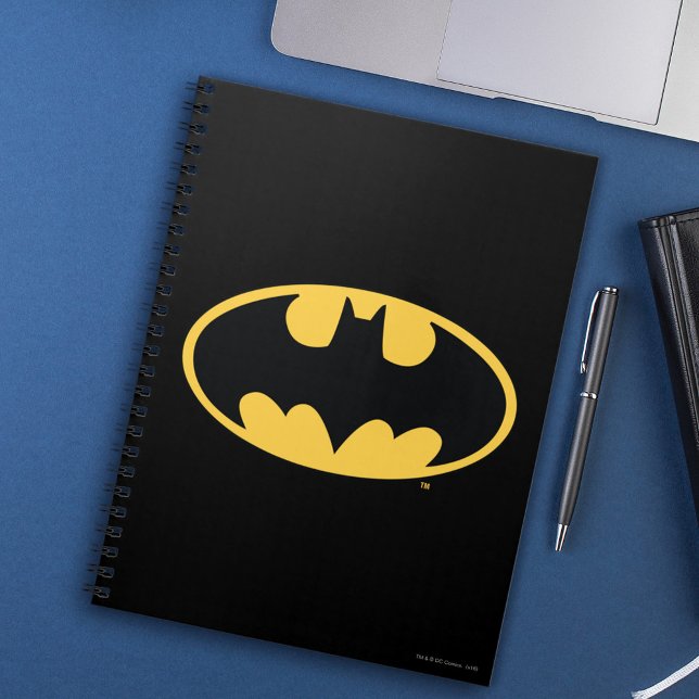 Caderno Espiral Símbolo Batman | Logotipo Oval (Criador carregado)