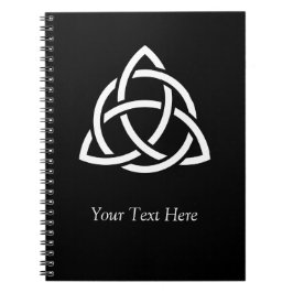 Caderno Espiral Símbolo Celtic Trinity Knot Triquetra Personalizad