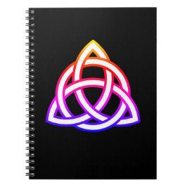 Caderno Espiral Símbolo Celtic Trinity Knot Triquetra Wicca