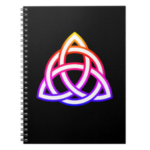 Caderno Espiral Símbolo Celtic Trinity Knot Triquetra Wicca
