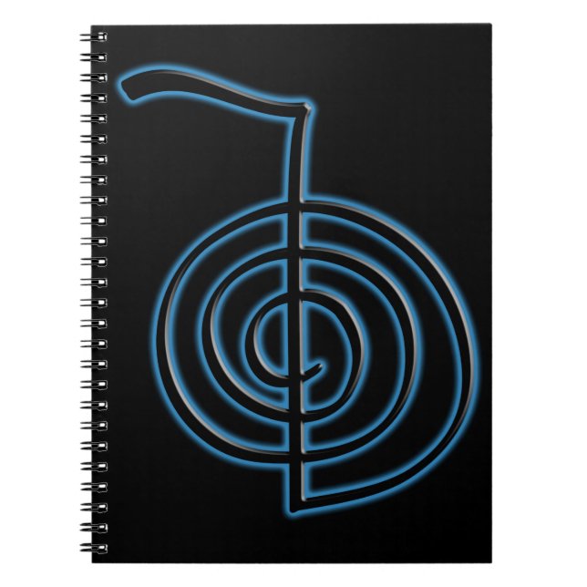 Caderno Espiral Símbolo Cho Ku Rei Reiki (Frente)