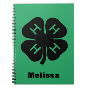 Caderno Espiral Símbolo: clube 4-H