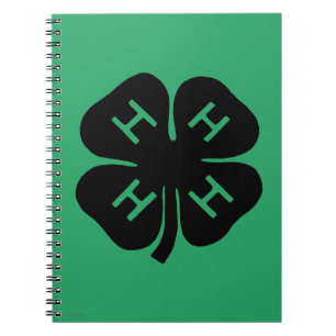 Caderno Espiral Símbolo: clube 4-H