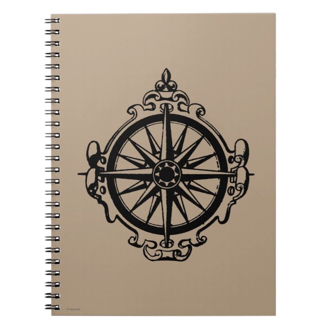 Caderno Espiral Símbolo: Compasso (Frente)