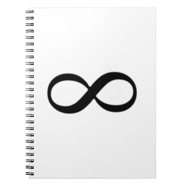 Caderno Espiral Símbolo da infinidade (Frente)