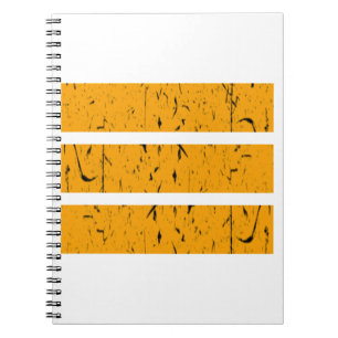 Caderno Espiral Símbolo de 3 linhas legal Uniformidade e Harmoni