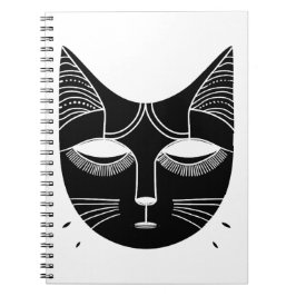 Caderno Espiral Símbolo de abstrato surreal.