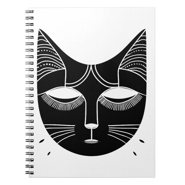 Caderno Espiral Símbolo de abstrato surreal. (Frente)