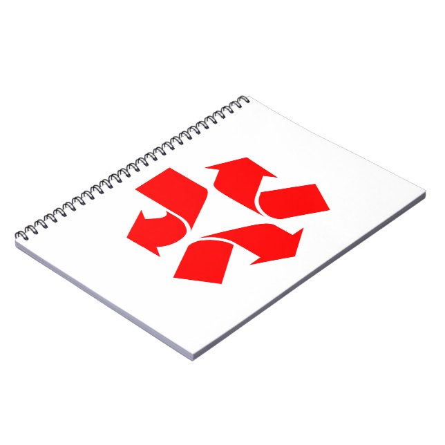 Caderno Espiral Símbolo de desreciclagem (Left Side)