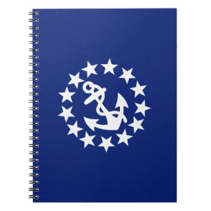 Caderno Espiral Símbolo de estrelas de âncora de sinalizador iat
