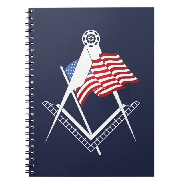 Caderno Espiral Símbolo de liberdade dos EUA (Frente)