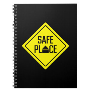 Caderno Espiral Símbolo de Lugar Seguro Amarelo para Juventude N