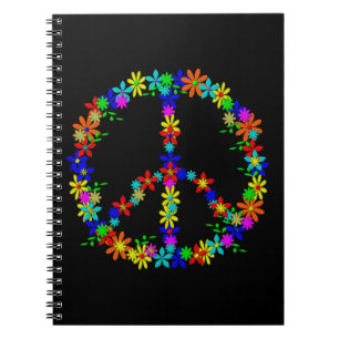 Caderno Espiral Símbolo de Paz - Energia Flor