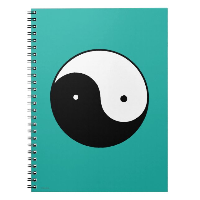 Caderno Espiral Símbolo de Yin Yang (Frente)