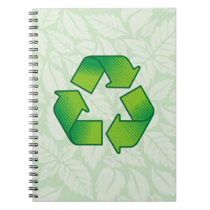 Caderno Espiral Símbolo do reciclagem