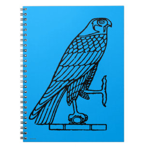 Caderno Espiral Símbolo egípcio: Falcão