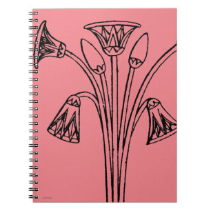 Caderno Espiral Símbolo egípcio: Lotus
