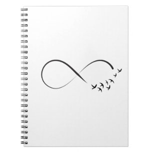 Caderno Espiral Símbolo infinito de engolir