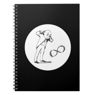 Caderno Espiral Símbolo Infinito legal Notebook Filosófico