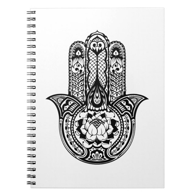 Caderno Espiral Símbolo inspirado de Hamsa (Frente)