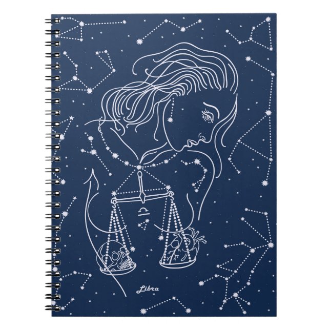 Caderno Espiral Símbolo liar zodiaco (Frente)