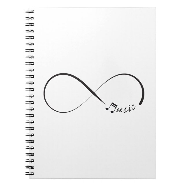 Caderno Espiral Símbolo musical infinito (Frente)