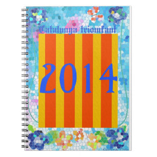 Caderno Espiral Símbolo Patriótico, Catalunha