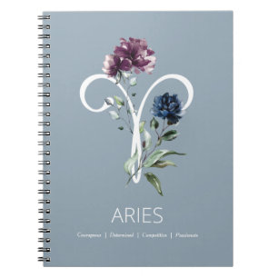 Caderno Espiral Símbolo Zodac Star Aries