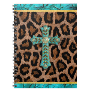 Caderno Espiral Símbolos Religiosos da Cruz Cristã Jesus Crucifica