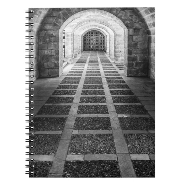 Caderno Espiral Simetria em preto e branco (Frente)