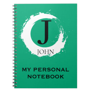 Caderno Espiral Simple Carnet Vert Personnalisé 